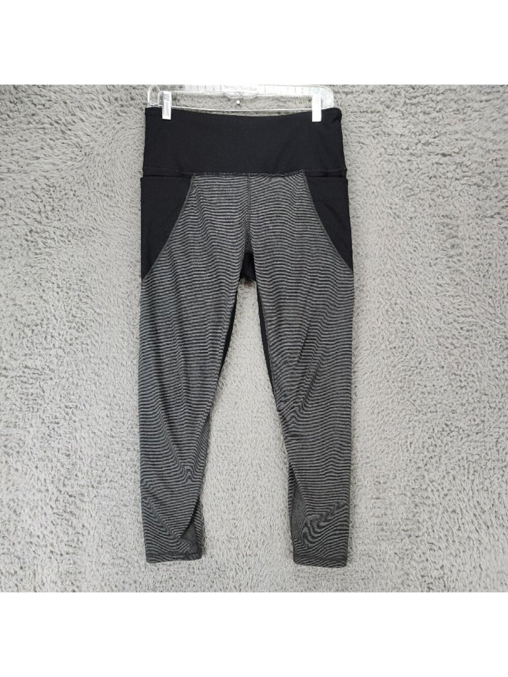 Prana Pants Womens Medium Stefania Gray Stretch Activewear Leggings